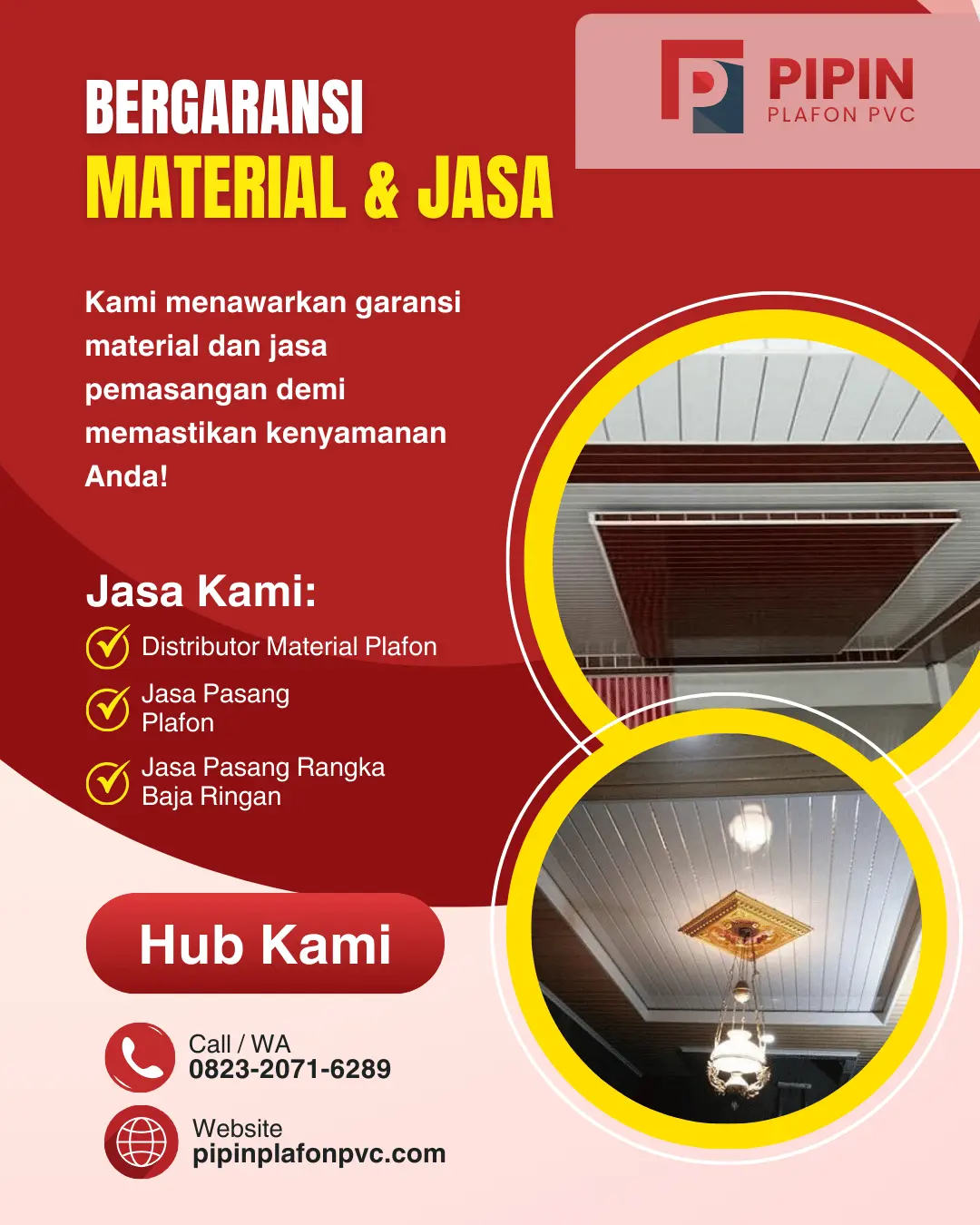 jasa pasang plafon dan toko distributor plafon pipin plafon pvc jasa kami 03